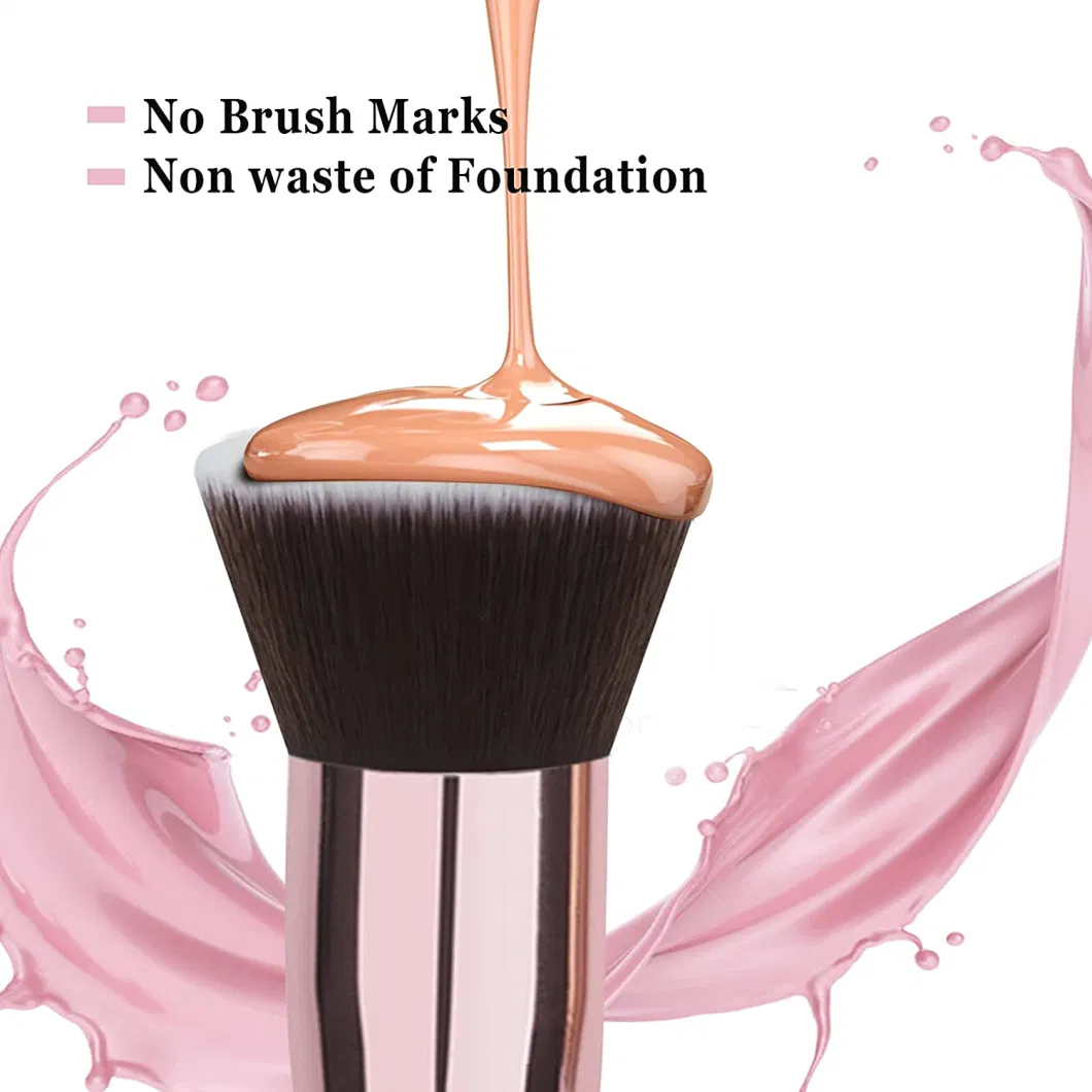 Foundation Brush Flat Top Kabuki Brush Premium Makeup Brush for Liquid Makeup, Cream or Flawless Powder Cosmetics, Buffing, Stippling, Concealer