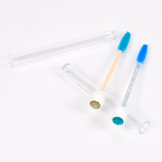 Brosse à cils en Nylon, manche en plastique pour le maquillage des yeux, brosse à Mascara
